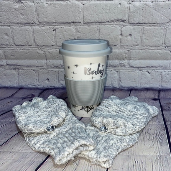 totes Accessories Totes Ceramic Travel Mug Finger Hole Gloves